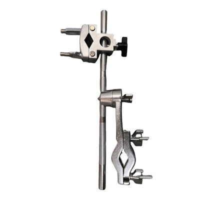 Multipurpose Cowbell Clamp Stand Metal Texture for Drum Sets Space Efficient