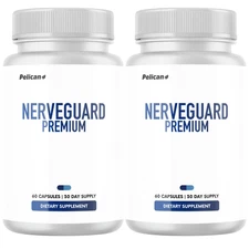 Nerveguard Premium- Brain & Nerve Support- 2 Bottles- 120 Capsules