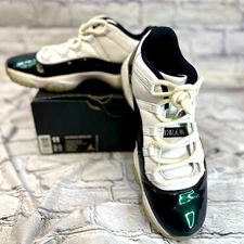 Air Jordan Men’s 11 Retro Low “Emerald” Size 11 White/Black-Emerald Rise W/Box