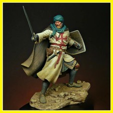 Resin Model figure, 1/24 Templar Knight, GK, historical themes, Unassembled a...