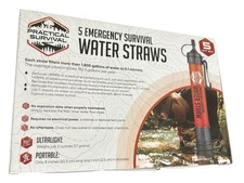 5 Personal Water Filters Practical Survival High Capacity Emergency Straws