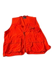 Mount'n Prairie Vest Men 2x Orange Hunting  Pockets Sleeveless