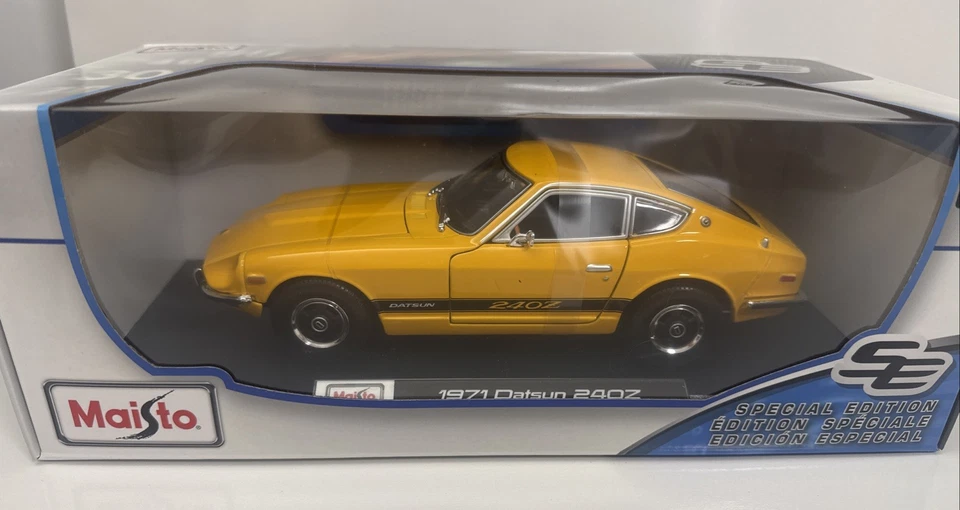 New Maisto Special Edition 1971 Datsun 240Z Coupe Orange 1:18 Die Cast  Costco - Image 2 of 4