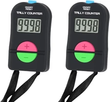 Pack of 2 Pieces, Digital Hand Tally Counter Small Golf Sports Counter, Electron