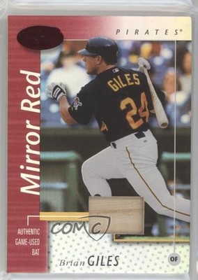 2002 Leaf Certified Mirror Red Materials 90/150 Brian Giles #120 0v1