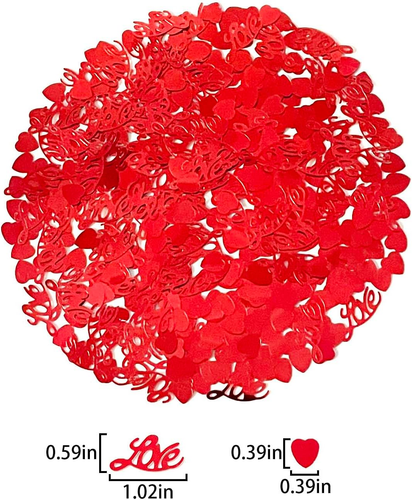 Valentine'S Day Confetti Love Confetti Hearts Table Confetti Love Shape Glitter - Picture 3 of 12