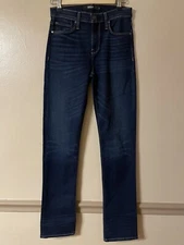 Hudson Los Angeles Enhance Nico Mid Rise Stretch Straight Jeans Size 26