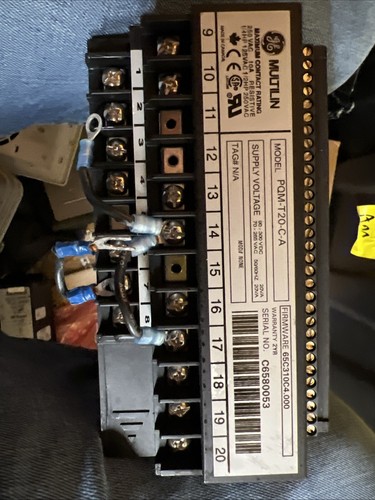 👀 GE GENERAL ELECTRIC MULTILIN PQM POWER QUALITY METER PQM-T20-C-A - Bild 2 von 2