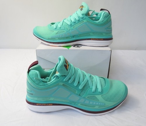 APL ATHLETIC PROPULSION LABS Prism Mint/Burgundy/Vivid Peach Sz 10.5 New Women's