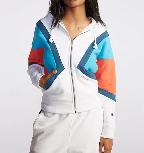Champion Reverse Weave COLORADO L ◇51 New Champion Life Women Reverse Weave Color block Zip Hoodie