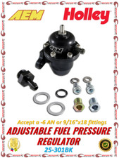 Aem Black Adjustable Fuel Pressure Regulator For S2000 Accord Civic 25-301bk