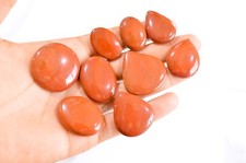 9Pcs 442Cts Natural Red Jasper Cabochon Loose Gemstone Lot 28x19-35x35 mm 2780