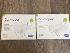 Cosmopore Sterile Adhesive Wound Dressing 4'' x 3.2'' “2 SEALED BOXES OF 25”