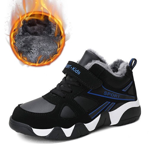 Winterschuhe Jungen Warm Gefüttert Schneestiefel Kinderschuhe Rutschfest NEU *-* - Bild 4 von 27