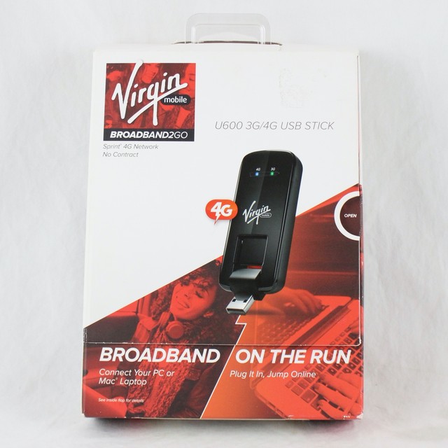 Virgin Mobile Hotspot Broadband U600 3G/4G USB Stick NEW OPEN BOX eBay