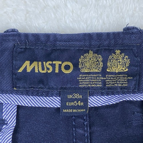 Musto Chinos Men’s W38 L32 Navy Blue Straight Sailing England UK38R - Picture 4 of 10