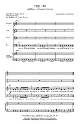 The Inn - A Ballad on Lithuanian Folksongs SATB divisi a cappella