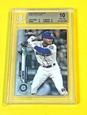 KYLE LEWIS  2020 TOPPS CHROME #186 ROOKIE BGS 10 PRISTINE MARINERS ROY B
