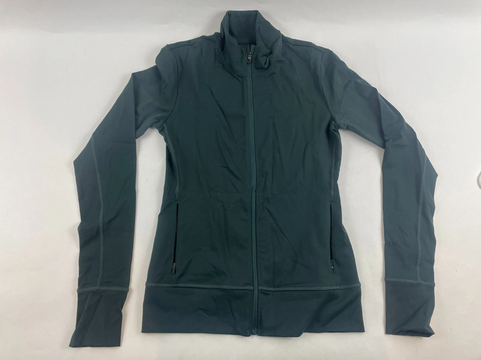lole hunter long slv full zip activewear thumb hole jacket