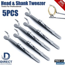 Jewelry Soldering Head-Shank Tweezers Ring Holding Setting Tool Making Ring 5Pcs