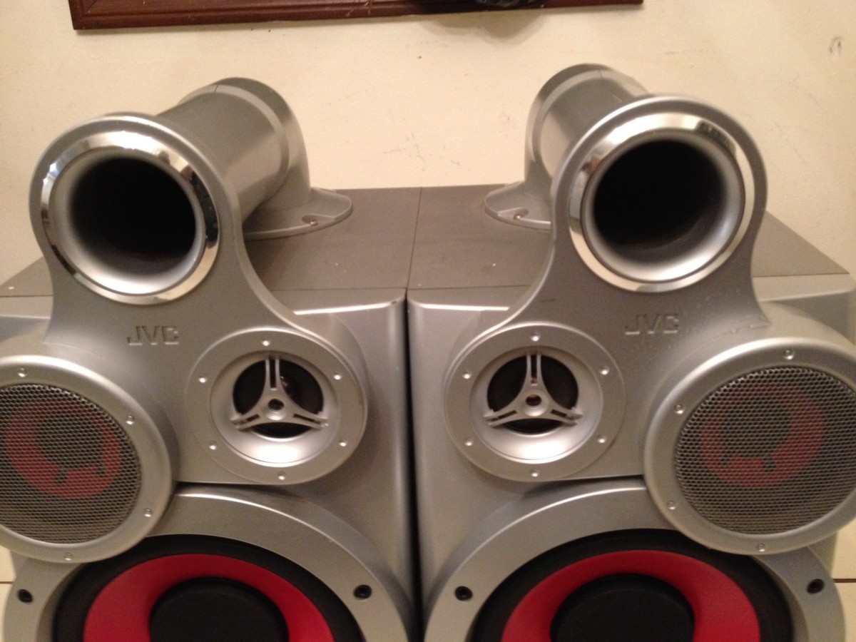 【訳あり特価】難あるもまだまだ使えるJVC HM-700（S×Sレコーダー付）② JVC SP-MXGT700 Giga-Tube Speakers 3 Way Bass Reflex Set