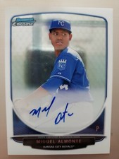 2013 BOWMAN CHROME MIGUEL ALMONTE AUTO ROOKIE CARD# BCA-MA