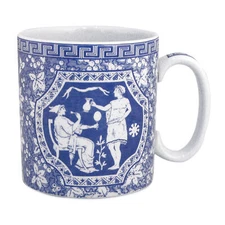 Spode Blue Room Greek 16 Ounces Porcelain Mug - Blue/White