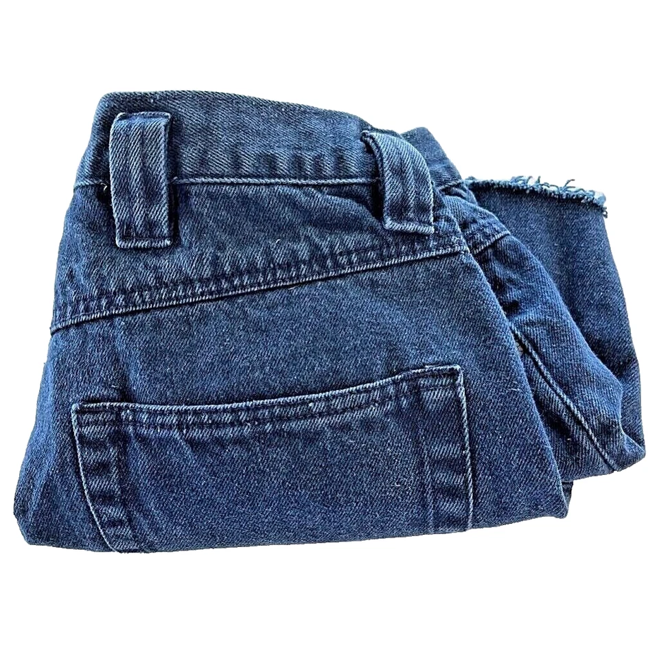 Pantalones Cortos de Jean The Limited Para Mujer Talla 8 Azul Botón Mosca Bolsillos Lavados Oscuros Foto 3 de 4