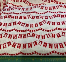 STUDIO E - WINTER ESSENTIALS III #2971-8-RED BANNER - BY THE YARD