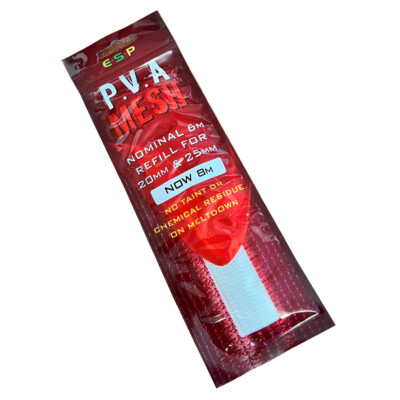 ESP PVA MESH UNIVERSAL REFILL 8M - 20/25 32 MM  - ALL SIZES -  CARP FISHING -