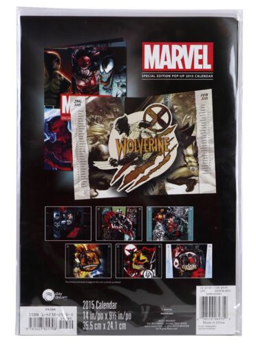 Marvel Special Edition 2015 Pop-Up Calendar Marvel Comics Venom Punisher New - Picture 2 of 3