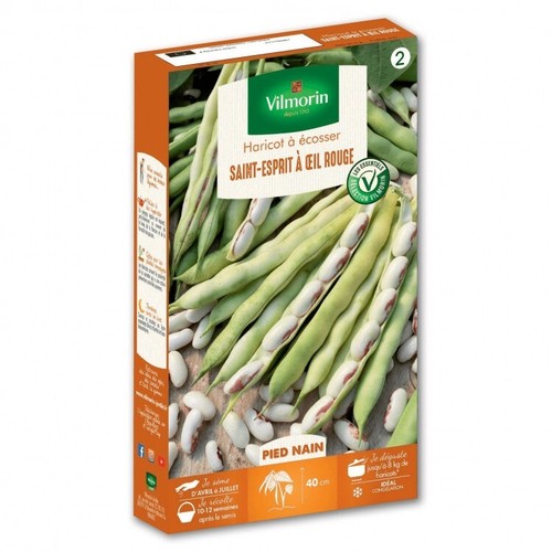 VILMORIN Graines De Haricot à Rames Montebello - 20 M - Jardin