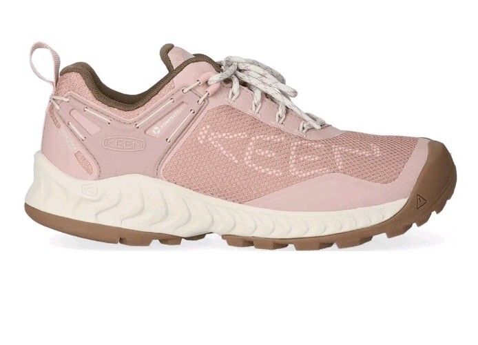 Scarpe da ginnastica Keen da donna Nxis Evo impermeabili da trekking rosa fulvo pesca frusta UK 8 5