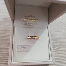 Fede nuziale classica Unoaerre grammi 3 fascia stretta in oro giallo 750 18 kt 