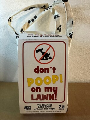 Spectrum Playing Cards Don't Poop on my Lawn Game Brand New
