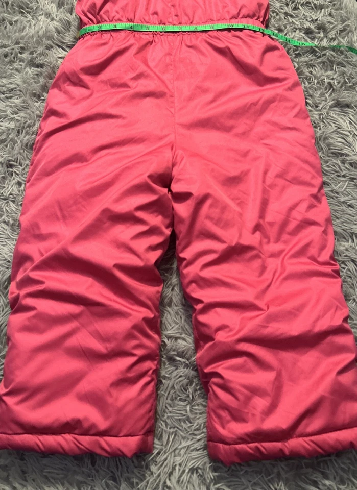 Calça Suspensória Ajustável ZeroXposur Girl’s Snowsuit Rosa Tamanho 4T ⛄️ - Imagem 2 de 4