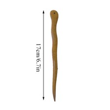 Qbodp Holz-Haarstäbchen Schwarz – Traditionelle Japanische Haarnadeln Aus Ebenholz Für Langes, Dickes Haar – 17 Cm