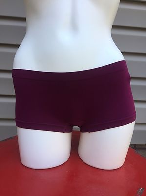 FREE PRESS SEAMLESS BOYSHORT PANTY UNDERWEAR PURPLE #RK308226MI MEDIUM NEW! $13