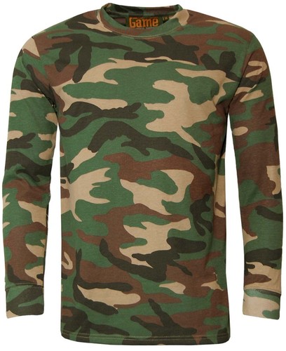 Mens Game Woodland Camouflage Long 