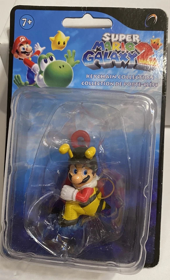 NINTENDO 2011--SUPER MARIO GALAXY 2--LLAVERO FIGURA ALBUMBLEBEE MARIO (NUEVO) Foto 4 de 4