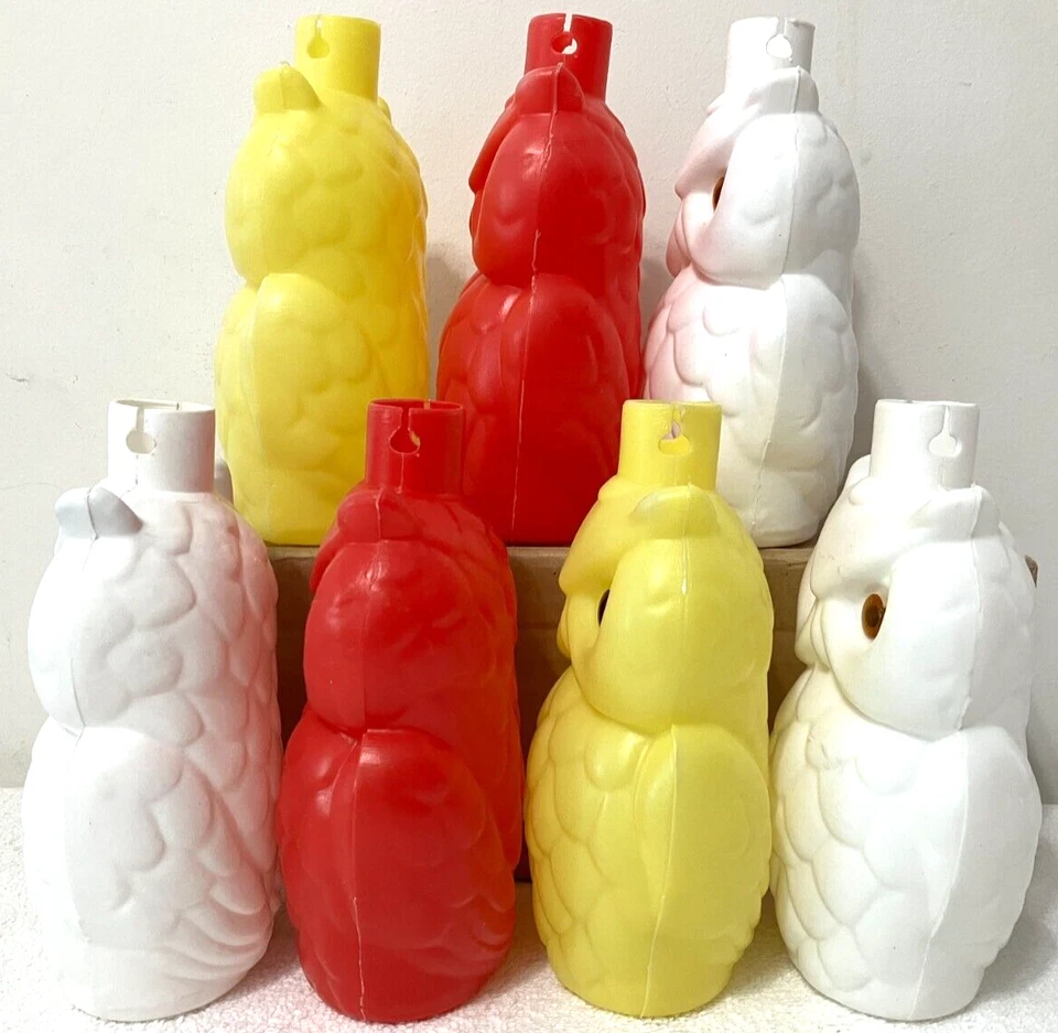 DE COLECCIÓN BÚHO SOPLADO MOLDE CADENA LUCES DECORACIÓN PATIO LINTERNA CÁMPER PATIO TIKI HALLOWEEN Foto 2 de 4