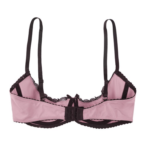 Lencería de encaje sexy para mujer sujetadores con aros color en contraste sujetador de estante demi-copa - Imagen 58 de 154