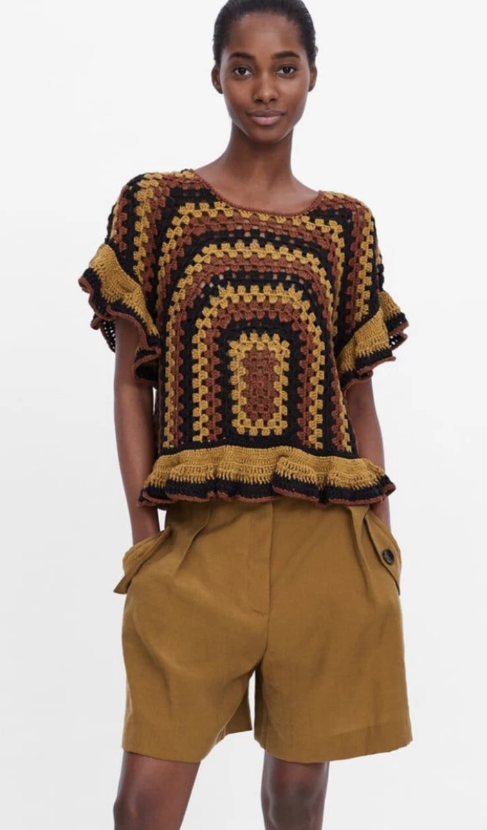 Short crochet zara sale