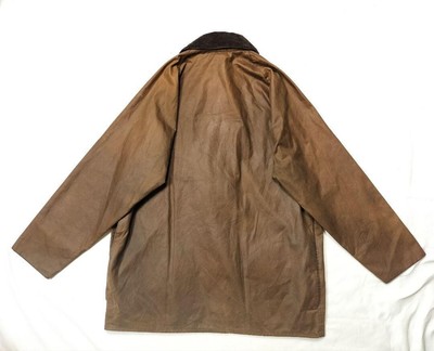 Barbour mooreland WAX Oiled Jacket brown cotton size C40 men 2000s  