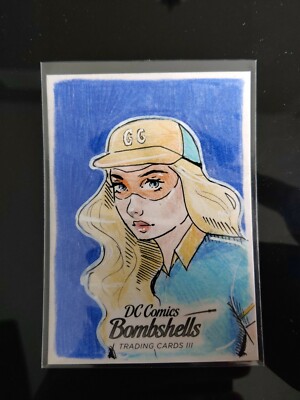 Cryptozoic DC Comics Bombshells III Katherine Sherar Sketch 1/1 Bette Kane