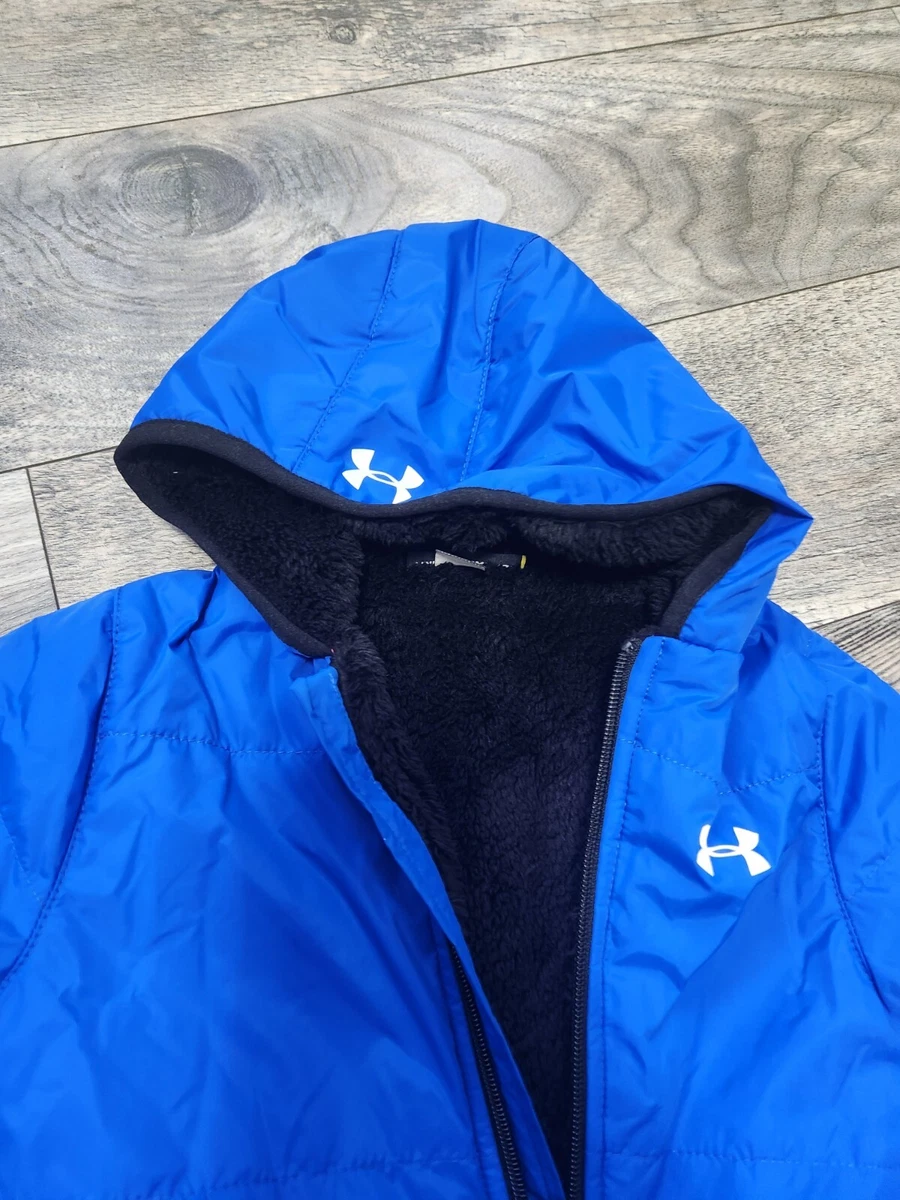 New Under Armour Snow Suit Blue full zip hooded winter jacket 3 6