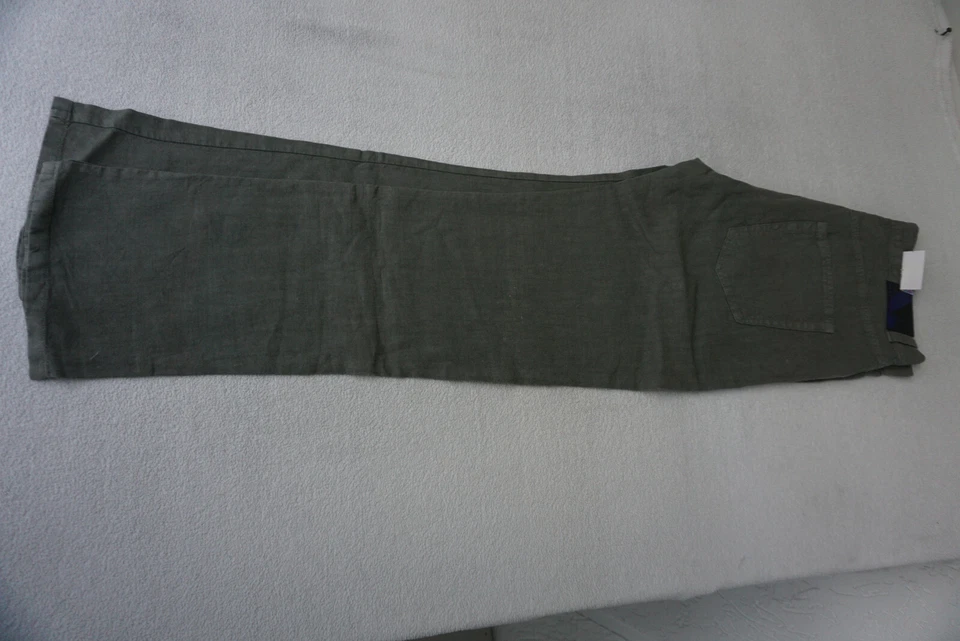 PHÖNIX Riccardo Herren leinen comfort sommer Hose 35/34 W35 L34 oliv NEU - Bild 3 von 4