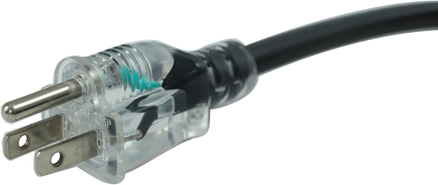 100 FT 14 Gauge Heavy Duty Outdoor Extension Cord, 3 Prong, 15 Amp, 125