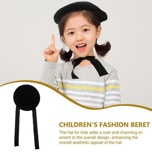 Beret Hat Kids Beret Hat Vintage Beret Hat Outdoor Casual Beret Hat Woolen Hat - Picture 11 of 12