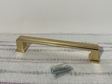 Amerdeco 10 Pack Brushed Brass Cabinet Pulls 5 In 128mm Hole Center Cabinet NEW